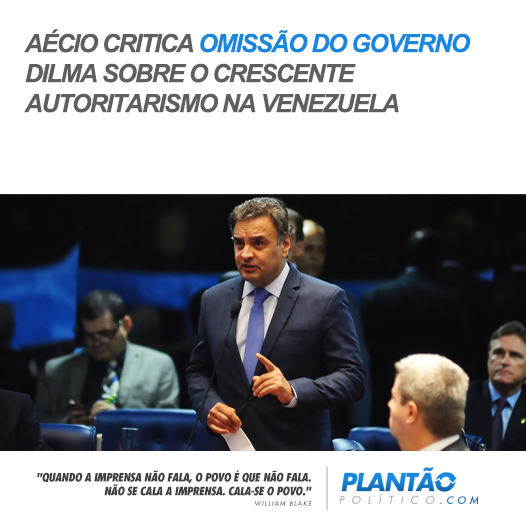 PlantaoPolitico's tweet photo. Aécio critica omissão do governo Dilma sobre o crescente autoritarismo na Venezuela. http://t.co/NcR6GqPWFO http://t.co/VbTbjitaUW