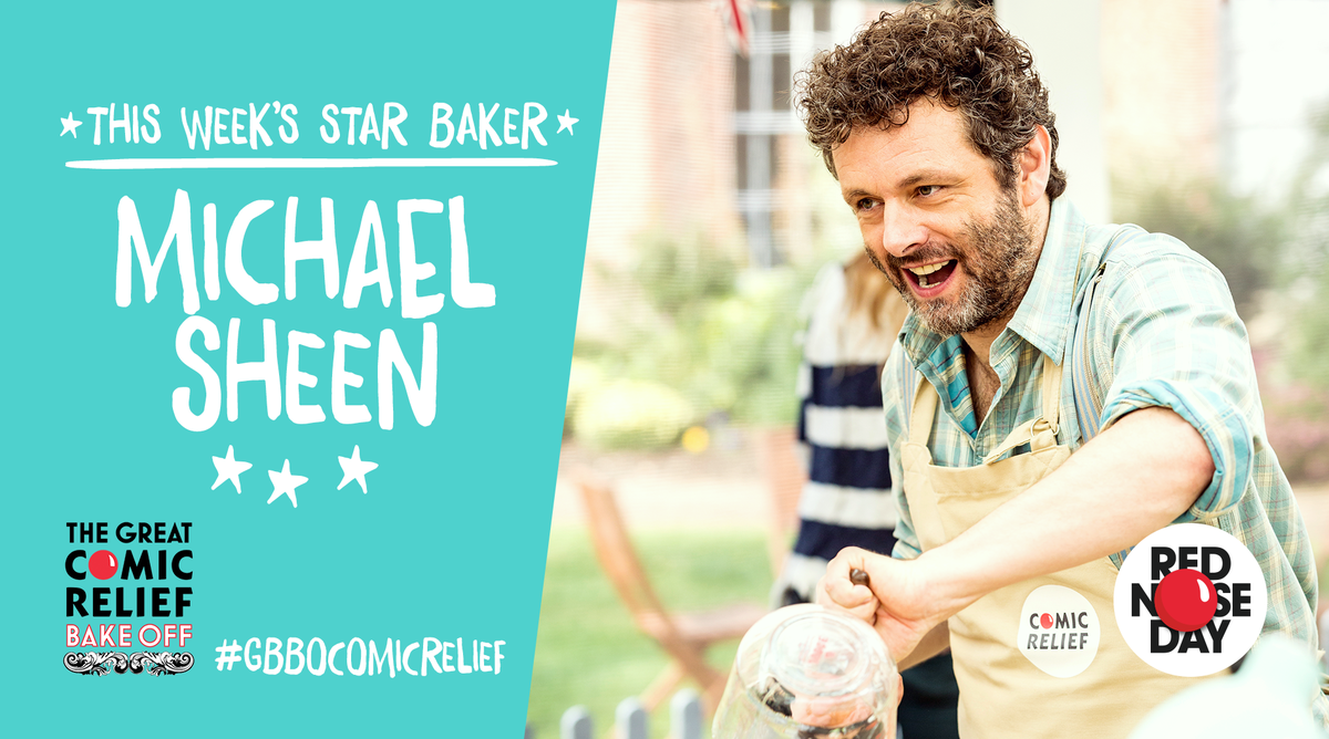 sportrelief's tweet photo. STAR BAKER, Episode 3... we give you @michaelsheen #GBBOComicRelief http://t.co/6wliTPBMAc
