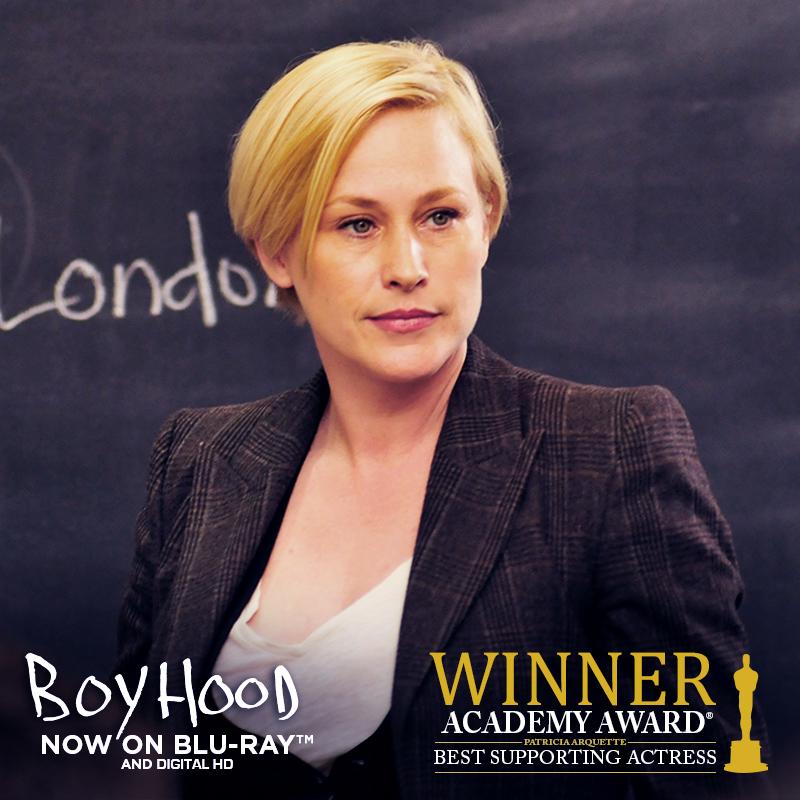 See <a href="/PattyArquette/">Patricia Arquette</a> in her #AcademyAward winning role in <a href="/BoyhoodMovie/">Boyhood</a> today! j.mp/BuyBoyhood