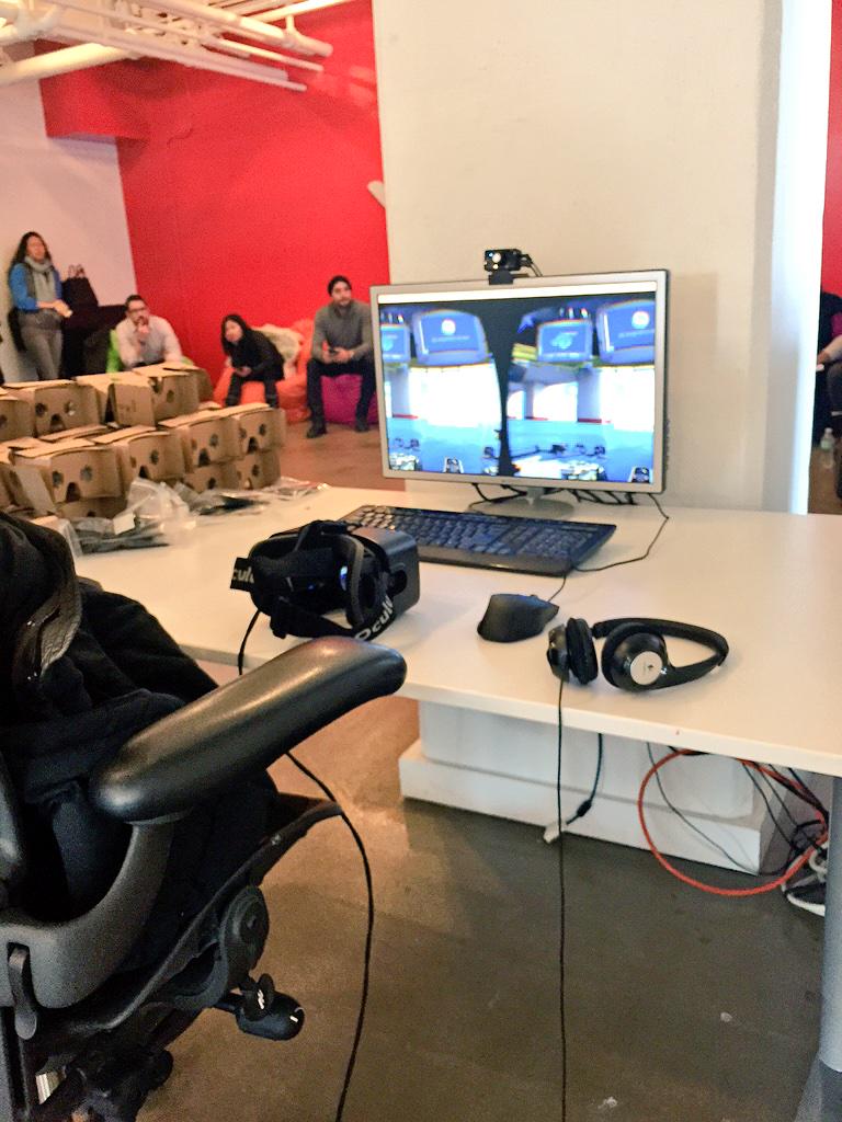 ClausRodgaard's tweet photo. Social media event at the office including @oculus_rift demo @WeAreVertic #SMWNYC http://t.co/NJYxrtRx4Q