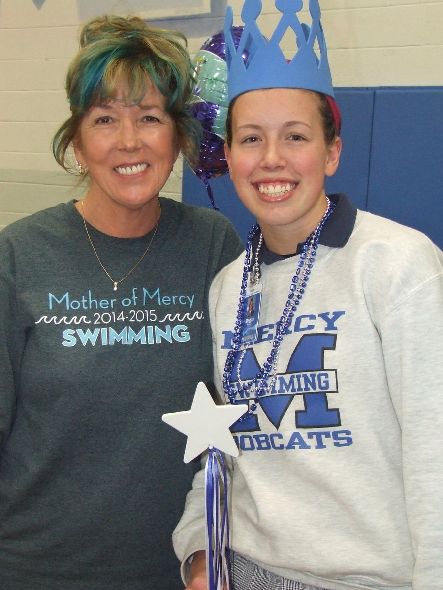 Good luck, Megan! Students sent swimmer Megan Buse off to State today - to compete in the 100M breast. #GoBobcats
