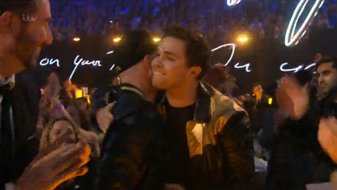 ITV's tweet image. Congrats to @royalblooduk. Winner of Best British Group at the #BRITs2015