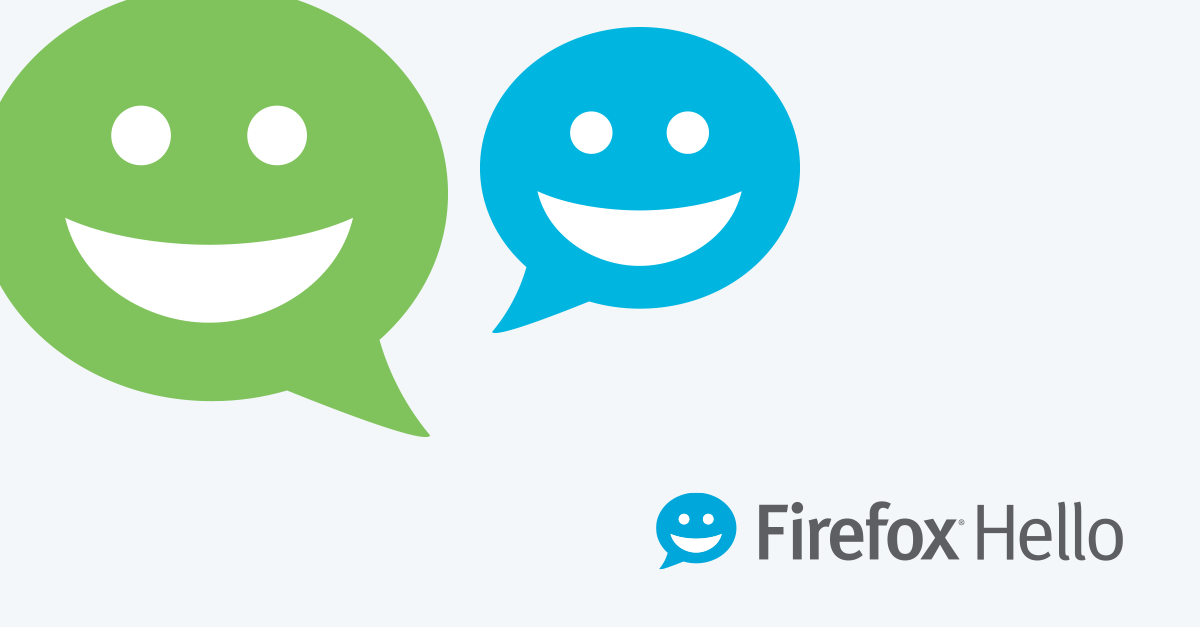 firefox's tweet image. Open a link and video with friends. It’s never been easier to say hello: mzl.la/18lvs4B #FirefoxHello