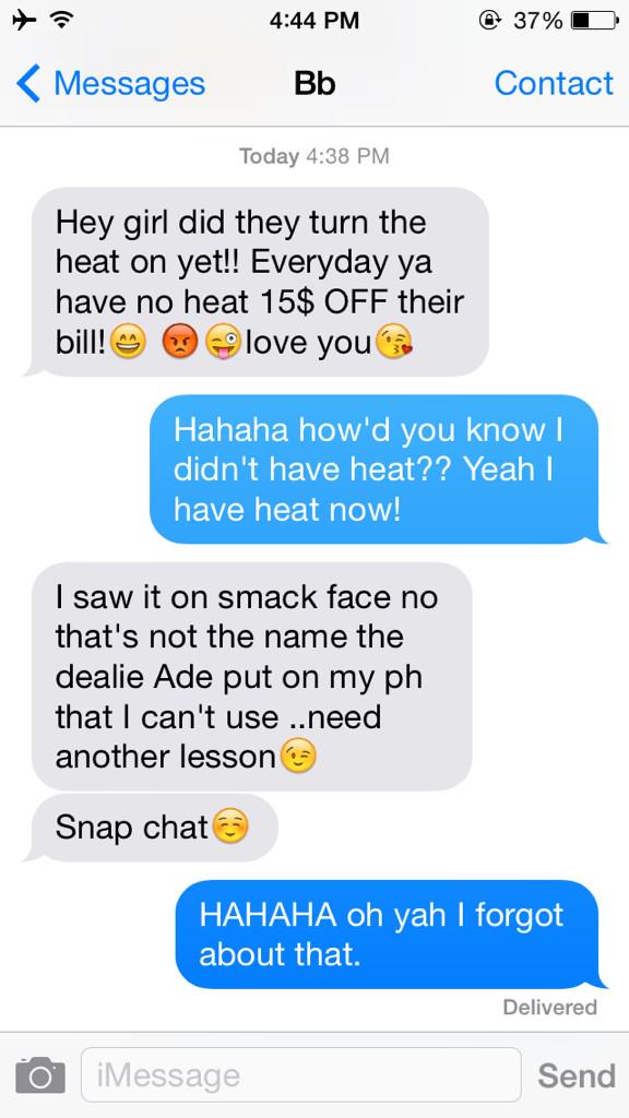 Hannahb_3's tweet photo. Getting my grandma snapchat was not a mistake😂 #smackface http://t.co/TBldU2wCS3