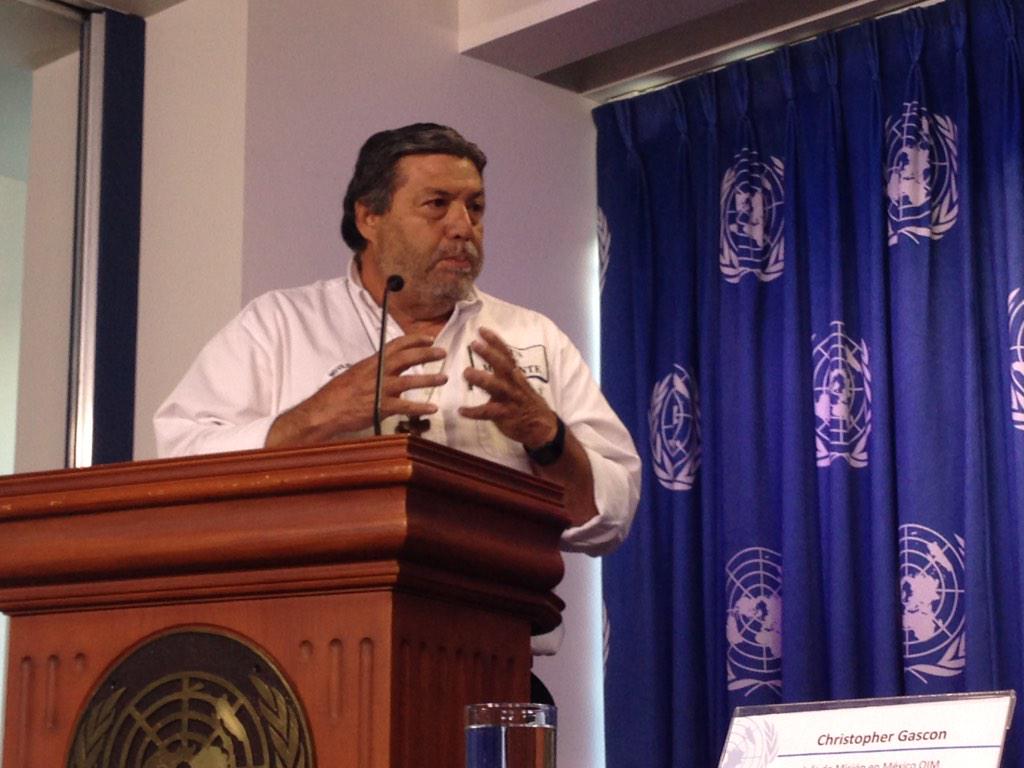 CINUmexico's tweet image. Los derechos de #migrantes no están aquí en mesas de café, afuera es diferente: Armando Vilchis,Hermanos en el Camino