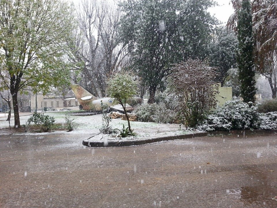 on Twitter "A few days ago was the first time it snowed