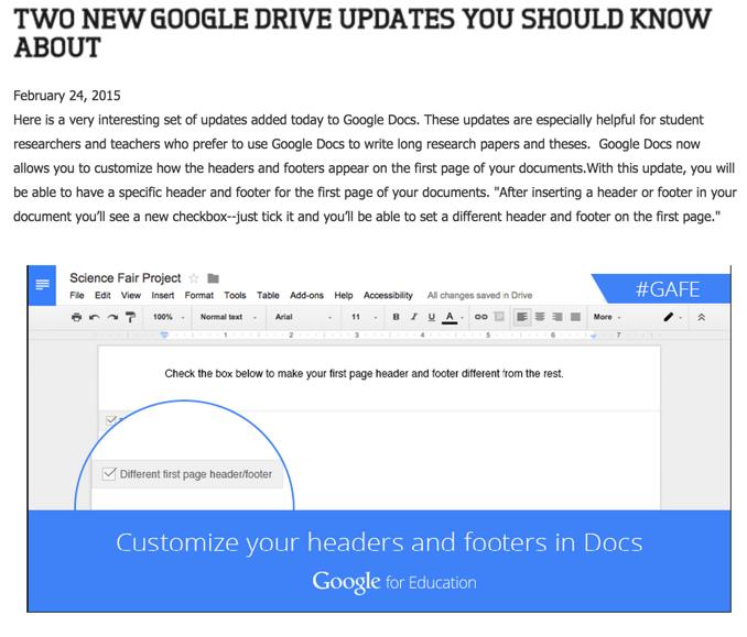 kenwaller1's tweet photo. #GoogleDrive #GoogleDocs #CustomHeaders Two new updates for Google Docs/GoogleDrive http://t.co/pGor6VMRUH http://t.co/nG60Uh35zP