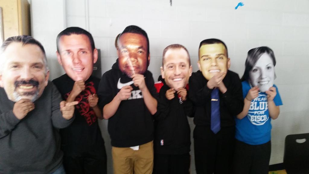 These teachers want YOU to come to the Faculty Game tomorrow. 7pm at West #leydenpride