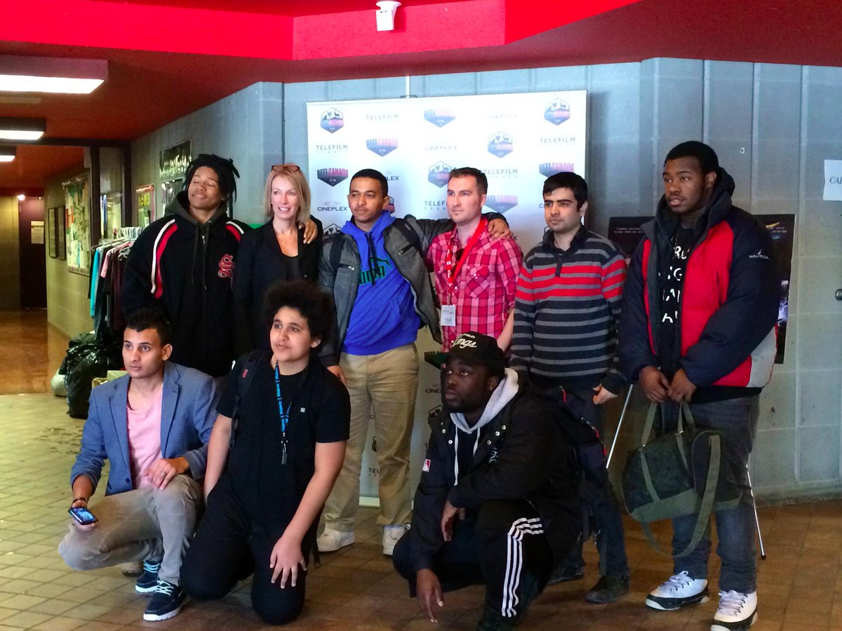 REELCANADA's tweet photo. At Greenwood SS in TO today! Dir. James Brylowski "A Mile in These Hooves" participated in a LIVELY Q&amp;A w students. http://t.co/qzAVNniWhY