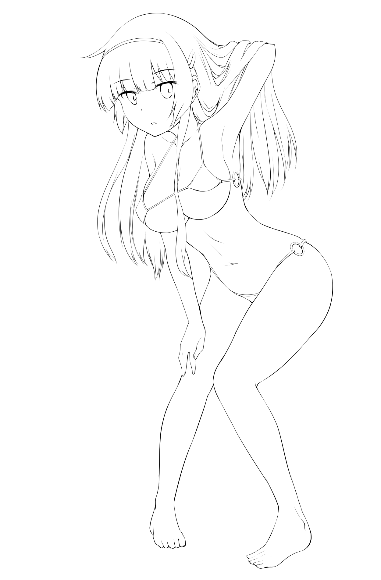 うるえ ひっさびさに おっぱいガチで描いたんだけれども塗る時間ないので誰か塗って下さい 漆原静乃 Http T Co Tu9yvl70ua Twitter