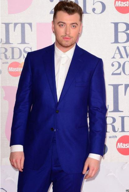 SSmithistheBest's tweet photo. .@samsmithworld in blue π at the @BRITAwards #BRITs2015 #BritsSamSmith β€ http://t.co/jcvqbNYhEX