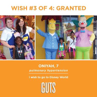 GUTSCharlotte's tweet image. Our third GUTS wish has been granted :] Meet Oniyah, a seven-year-old who has Pulmonary Hypertension #GUTSCLT2014