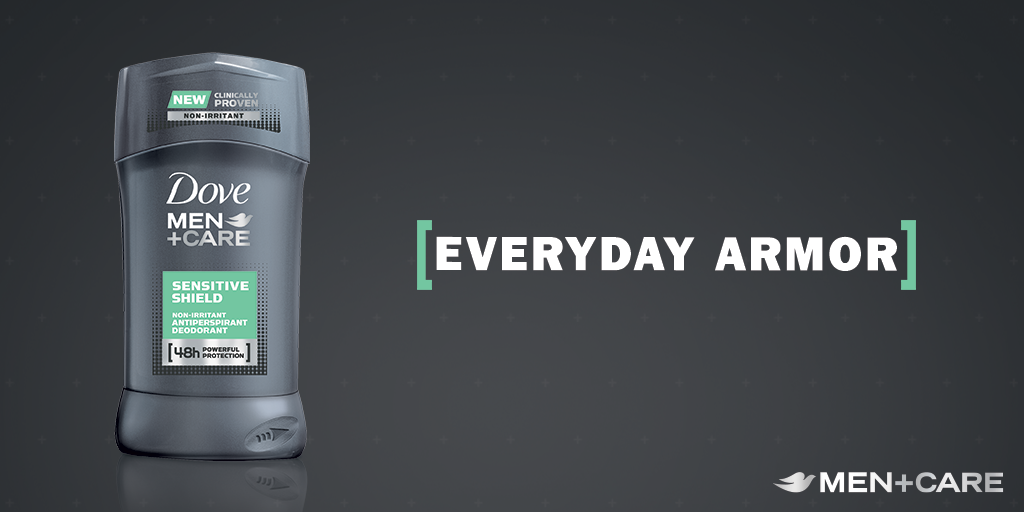 DoveMenCare's tweet photo. NEW Dove Men+Care Sensitive Shield Antiperspirant Deodorant strengthens skin against irritation. #SensitiveShield http://t.co/KQRwzyXwq7