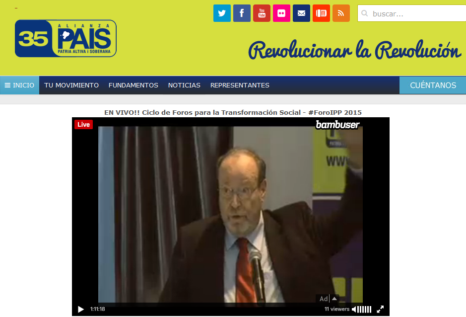 35MOVER's tweet photo. En vivo #ForoIPP sobre Economía y Geopolítica por http://t.co/Uaa050JmhH @pabelml @MashiRafael @dorissoliz http://t.co/Gw6HcABvdO