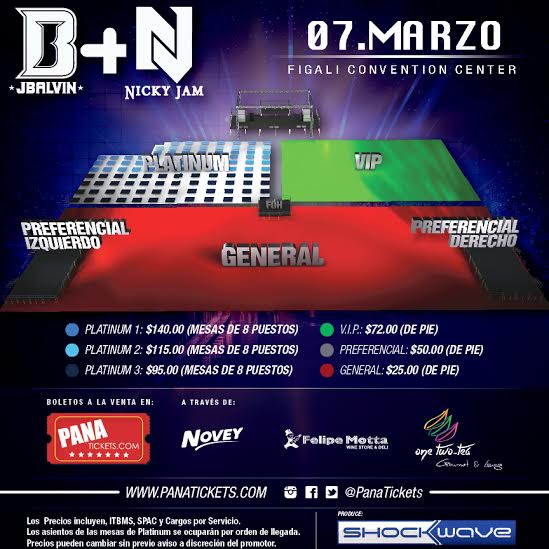 Nicky Jam y J Balvin juntos este 7 de marzo en el #FigaliConventionCenter hqclasificados.com/panama-sigue-l…