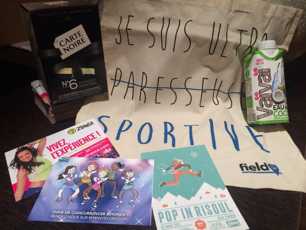 fieldin's tweet photo. On a préparé de belles #surprises pour toutes nos #sportives ! #zumba @CarteNoire @popinthecity @vaivaiconnexion http://t.co/JpYjTfrW6C