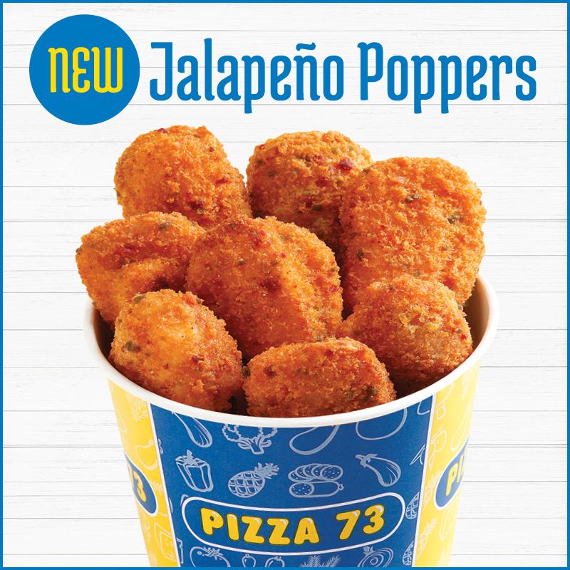 Pizza 73 On Twitter Try Our New Jalapeno Poppers Stuffed With Tangy Chili Cream Cheese Coated With Crunchy Bread Crumbs For Only 5 99 Http T Co Mu8tgq4xnf