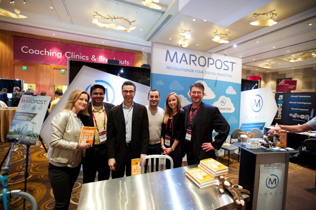 beger's tweet image. Steven J. Dubner of @freakonomics book signing with @Maropost #SherpaEmail