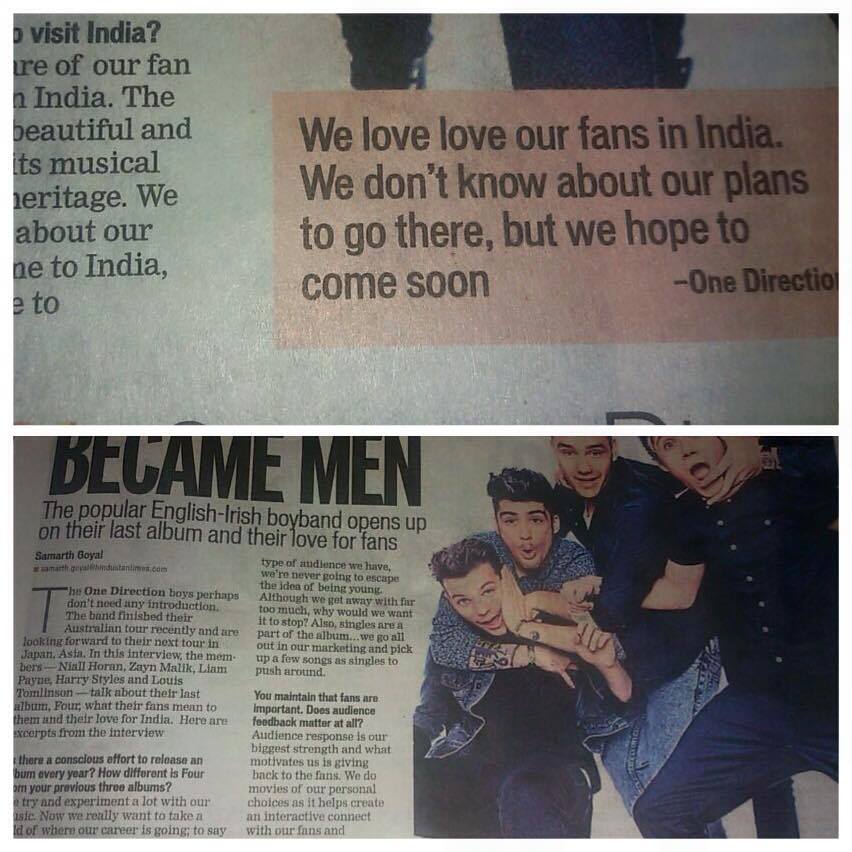 Official1DINDIA's tweet photo. @ImSunaina : YYAAAAASSSSSSSSS #1DinINDIA ''
OMFG #INDIANDIRECTIONERS #INDIA1DFANS ALERT ALERT http://t.co/j6aYGRjyg0