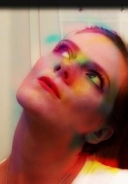 meghan_gause's tweet image. Me modeling for myself #colors #loveart #modelingskills