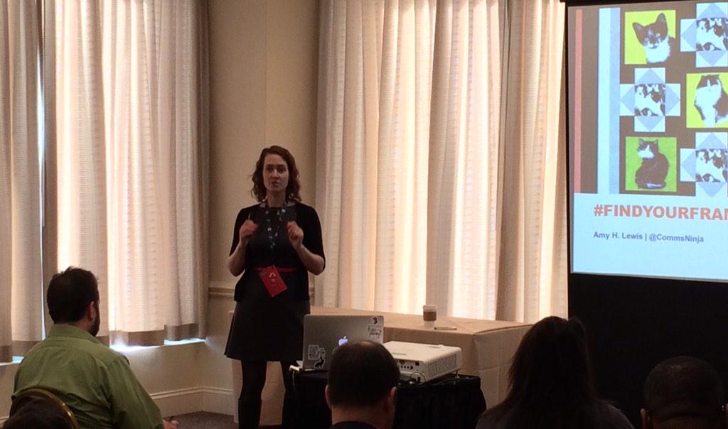 1918's tweet photo. No doubt @CommsNinja is packed with great ideas. #findyourframe #High5Conf http://t.co/zuyZUFk4OK