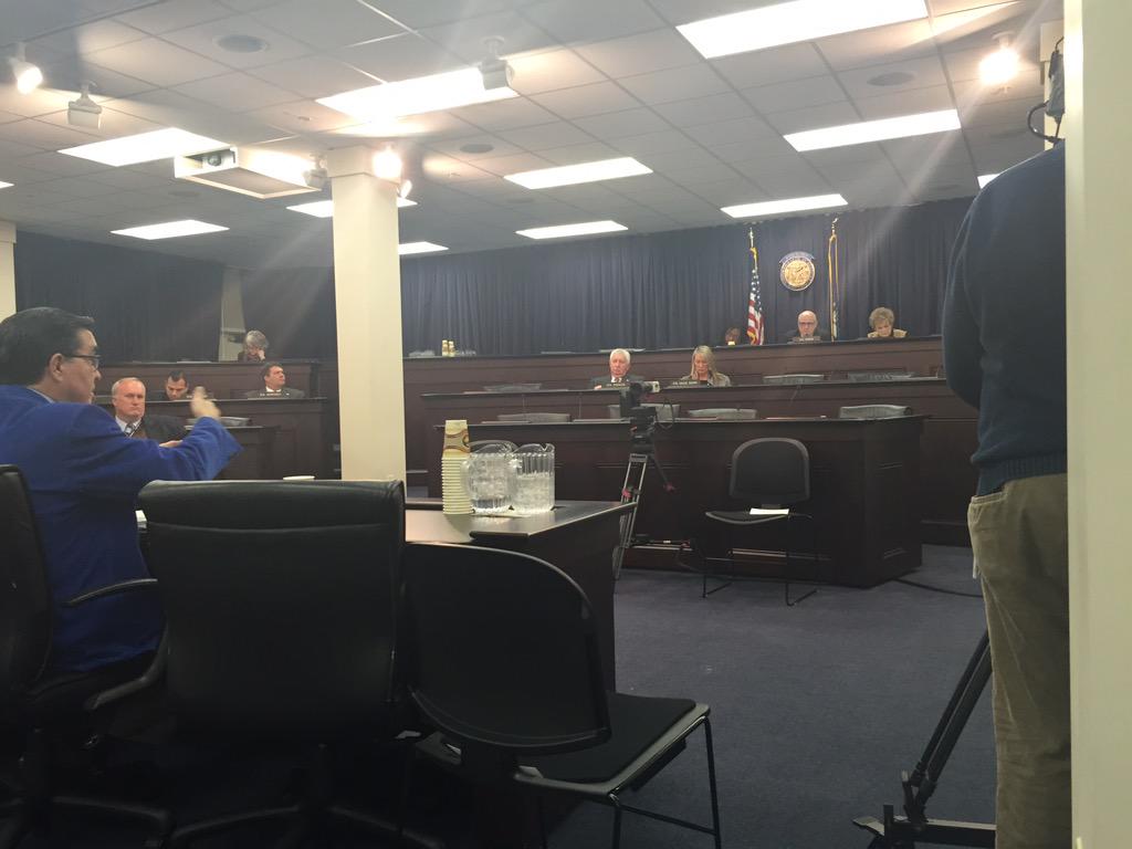 On-deck in Senate State/Local Gov't Committee. Passed SB150 10-0, adding Horse Racing Comm. to Exec. Ethics. #kyga15