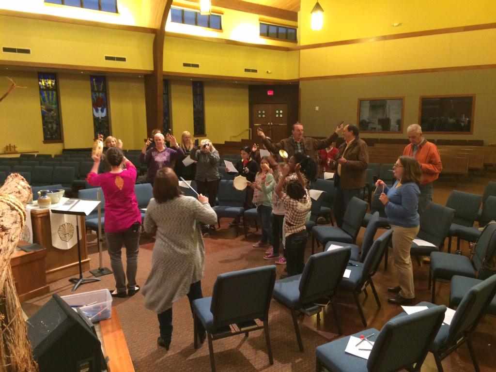 CovenantAustin's tweet image. Tonight's Wednesday night service included audience participation with instruments and dancing.