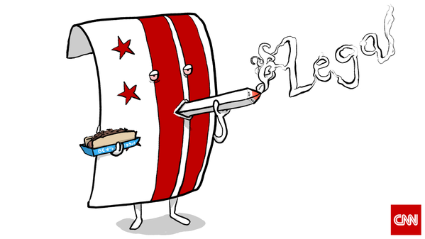 CNN's tweet photo. Washington D.C. is set to legalize pot at 12:01 a.m. tomorrow. Some aren't happy http://t.co/JvGNvcu7Vb @CNNPolitics http://t.co/oe3SM4kIed
