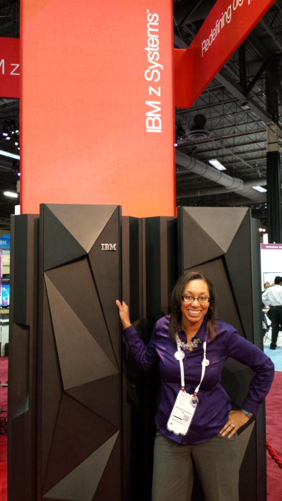 msbluepeach's tweet photo. visiting my new baby... #ibmz #myrightmix #ibminterconnect http://t.co/CjGlh2cuYr