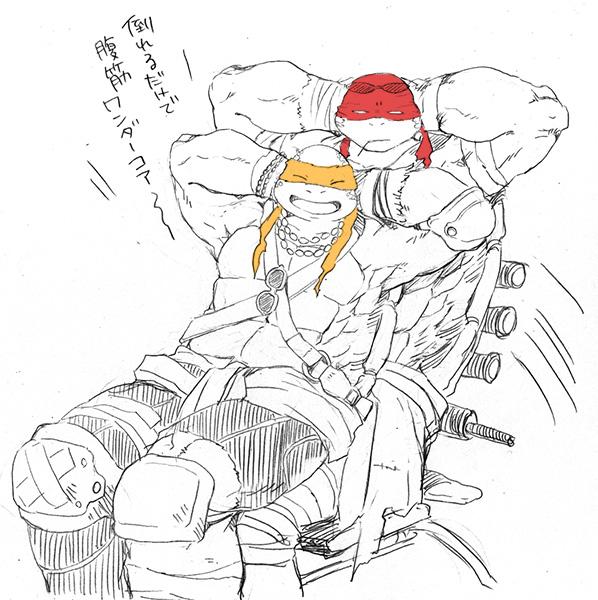 昨日深夜の通販番組見ながら描いてた落書き 