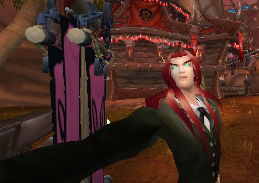 PDAVE_'s tweet photo. bask in the glory of pdave. first ingame selfie #wowselfie #worldofwarcraft #pdave #orgrimmar http://t.co/idyeBcZvHn