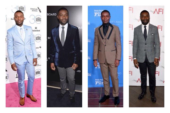 HarperAndJones's tweet photo. Style is more than a great suit...it's several of them #DavidOyelowo #weardjones #awards #awardrobe http://t.co/6p9ekMulH4