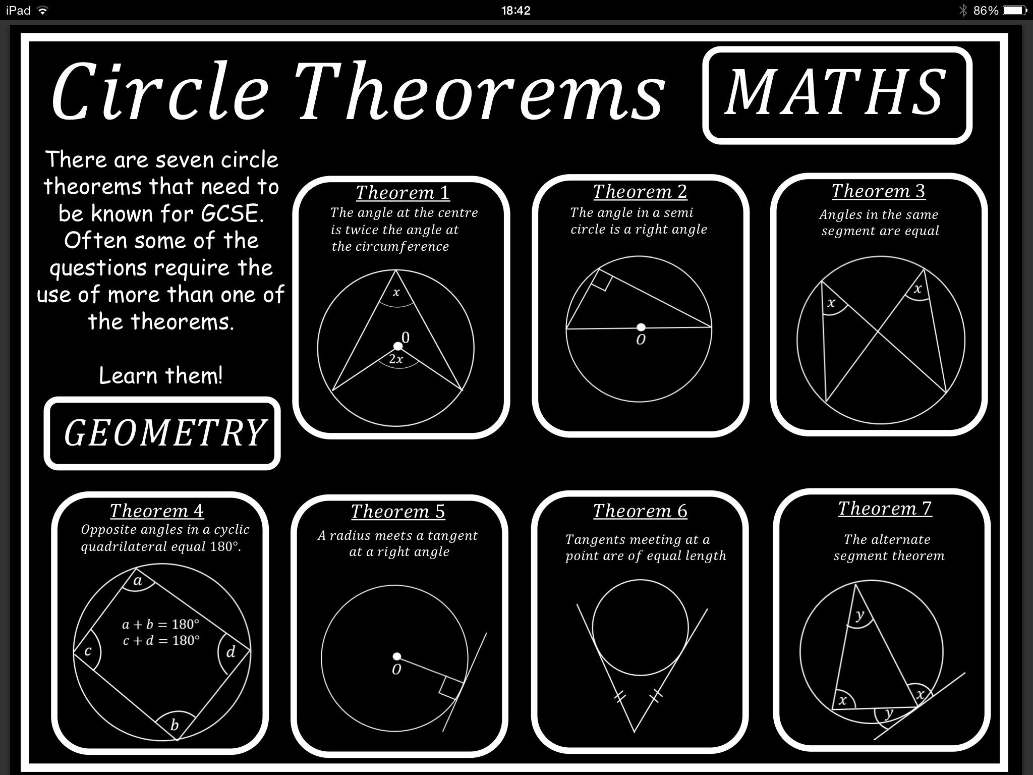 Easy Way To Remember Circle Theorems Youtube Incenter And Incircles Of