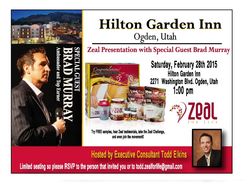 BradMurrayGroup's tweet photo. Brad Murray is #Zeal special guest this weekend in Ogden, Utah. Please RSVP as space is limited. http://t.co/eDx0iPVziT
