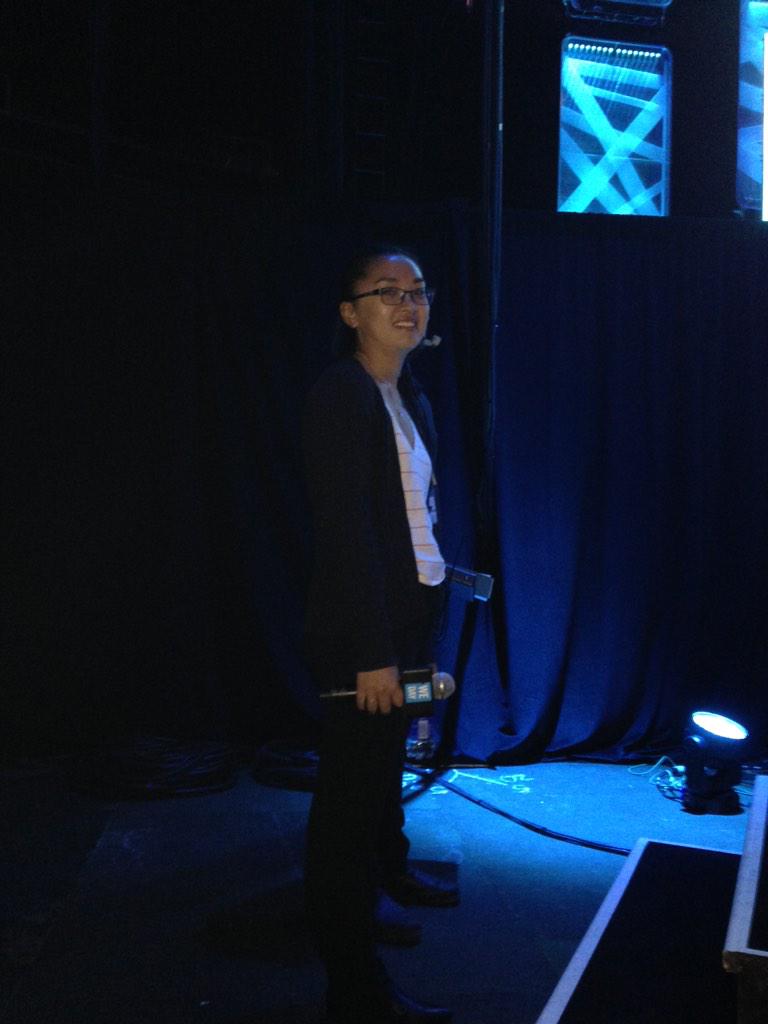____ming_____'s tweet photo. Onstage and getting ready for @weday. Such a great feeling to be surrounded by so much energy! http://t.co/y4PvxWasDm