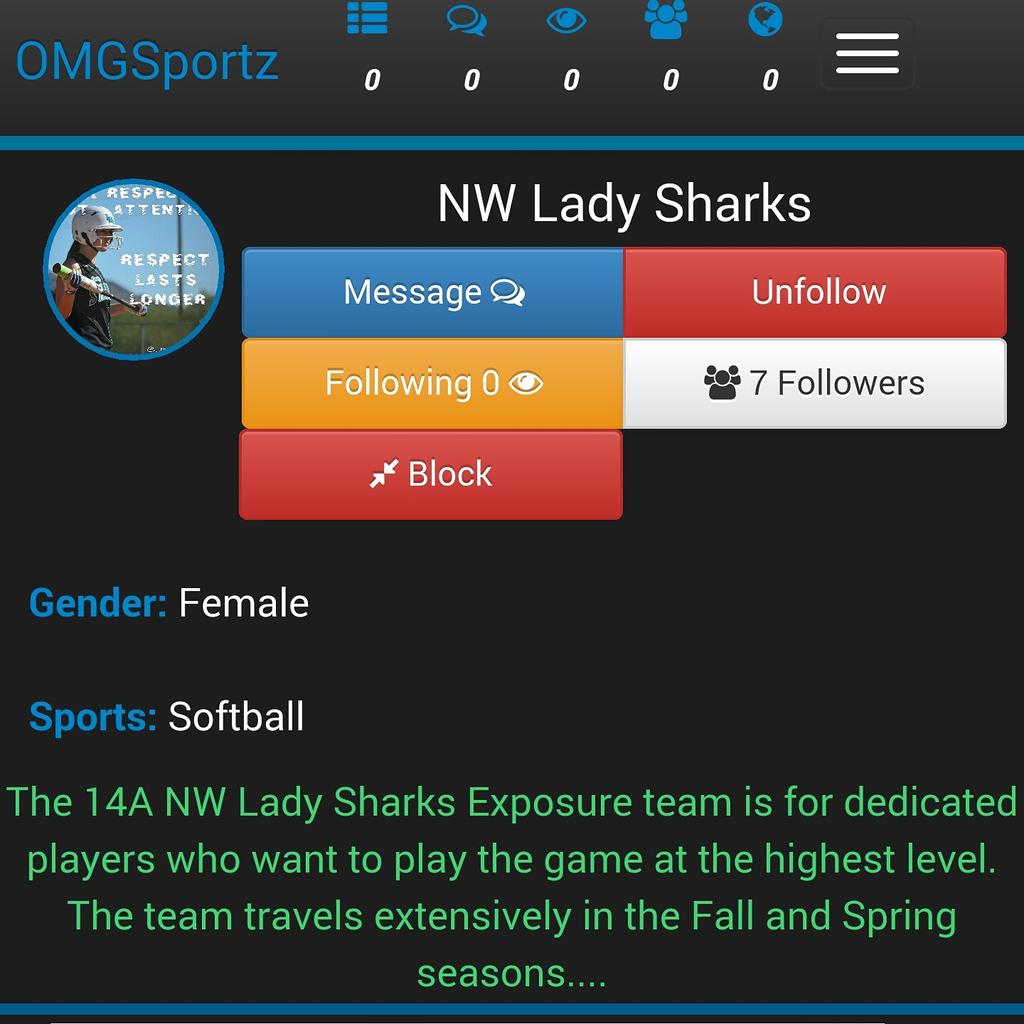 OMGSportz's tweet photo. Nice S/O's goes out to the NW Sharks! Nice page on http://t.co/2WEu61RQim 
Have you made your profile page yet?! http://t.co/wPyF10ti3s
