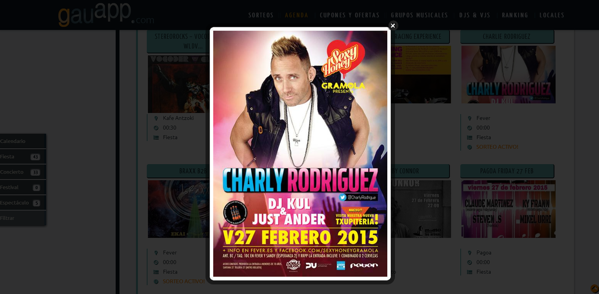 gauapp's tweet photo. Sorteamos 2 entradas para el viernes en @FeverClubBilbao en http://t.co/Z4HphQ8PYE! PLANAZO con @CharlyRodrigue ! http://t.co/y1Arq0UzFI