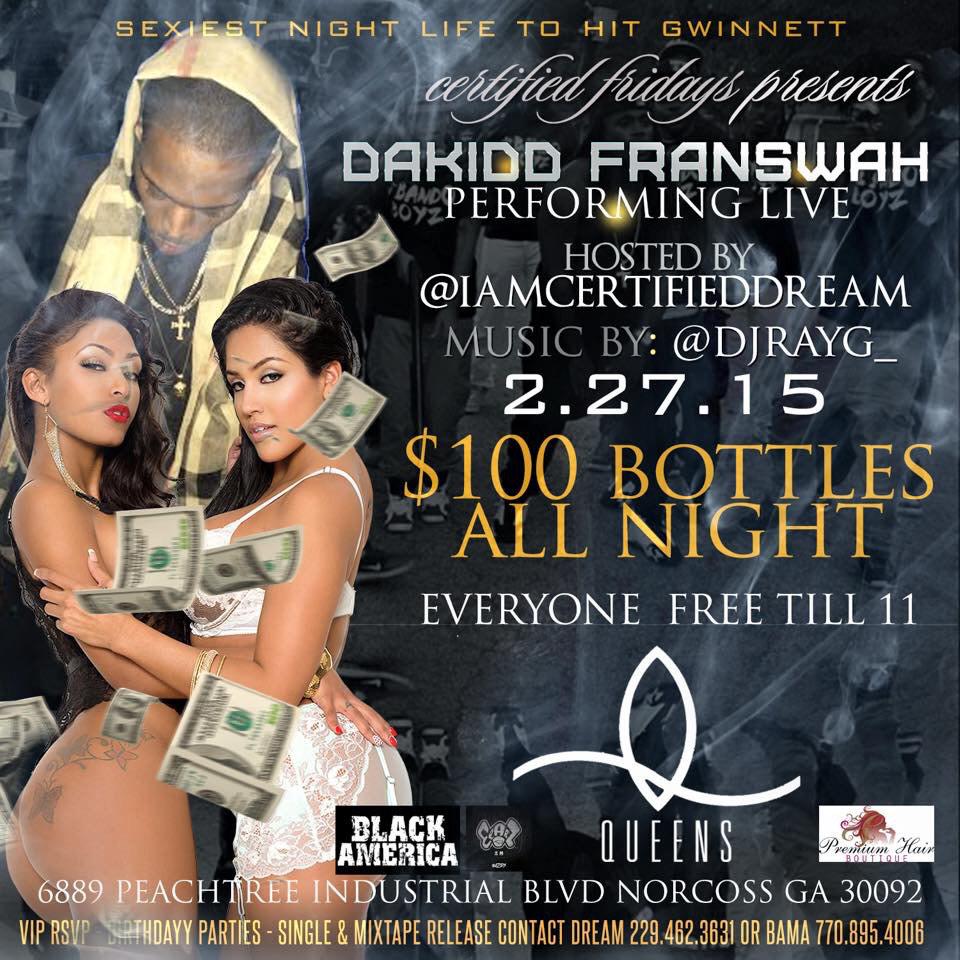 SMaidatl's tweet photo. #CertifiedFridays @DaKidd_Franswah performing live come out nd support!! http://t.co/QjqBVnlrEl