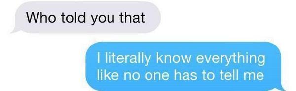 StumblerVideos's tweet image. My life in a text