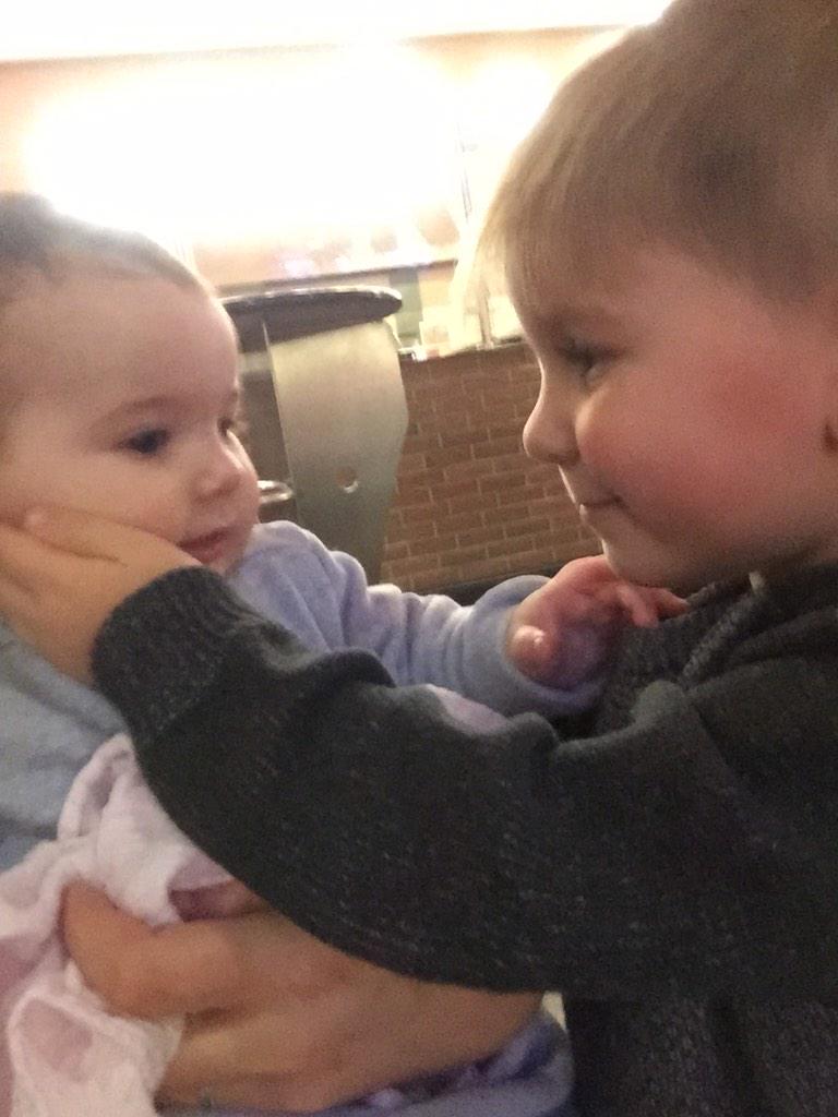 LilLadyamy's tweet photo. The cutest thing ever #BrotherlyLove #littlesister #love http://t.co/5aeub7Jb4b
