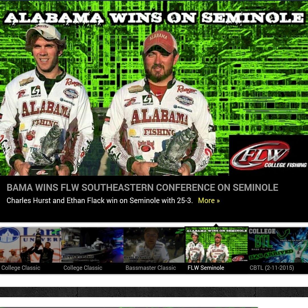 Congratulations to @charzhurst &amp; <a href="/eflack57/">Ethan Flack</a> for the win at the @FLWFishing event on Seminole! <a href="/BamaFishing/">Finn VanDyne</a> <a href="/JoeOpager/">Joe Opager</a>