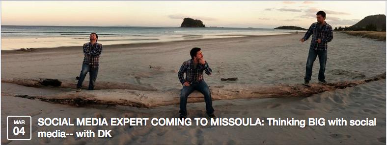 next week (thanks to <a href="/elkegovertsen/">Elke Govertsen</a>) I'll be in #Missoula doing this buff.ly/1Ekbnrn -&gt; spread the word :-)