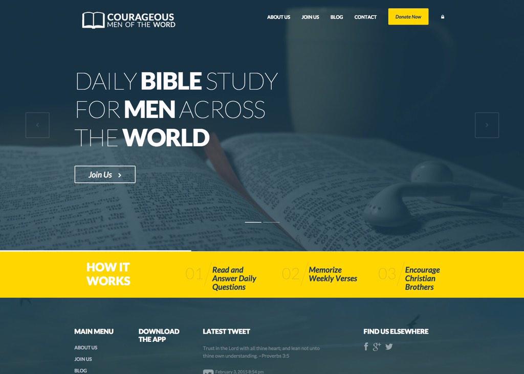 menofthe_word's tweet photo. Our new website is live!! Check it out at http://t.co/xG1nlHHpNU. Designed and developed by @johnson_m_m http://t.co/vxy4fNgnU3