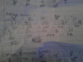 landofkortain's tweet photo. On the left is the runes of the Roshun Demons and Wandues(wolf like creatures more human). Please don't take. http://t.co/Dx5cNcPwIc