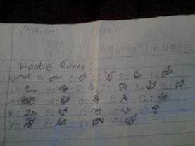 landofkortain's tweet photo. On the left is the runes of the Roshun Demons and Wandues(wolf like creatures more human). Please don't take. http://t.co/Dx5cNcPwIc
