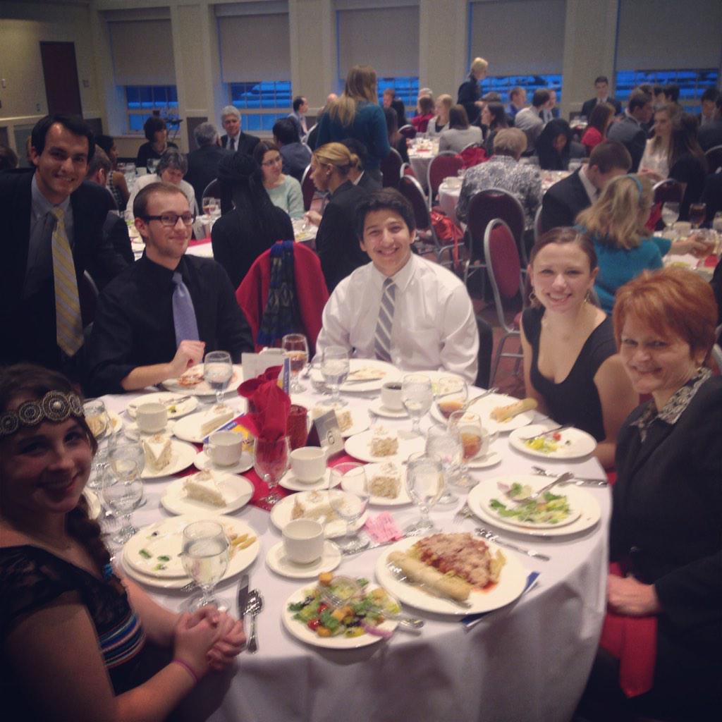 EngWeekMiamiOH's tweet photo. Everyone looks great, And the food is amazing, We can't wait to hear our keynote Speaker! #EngineersWeek2015 http://t.co/SoMjTBlnXK