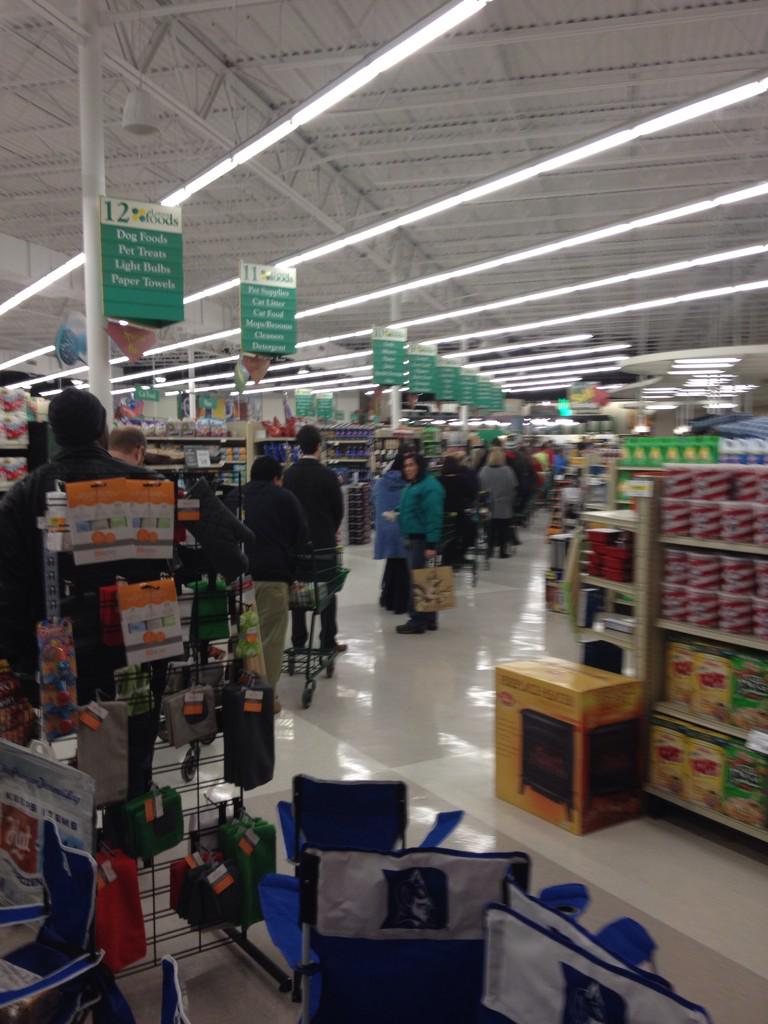 Have to love NC when it might snow #nobread #scaredofsnow