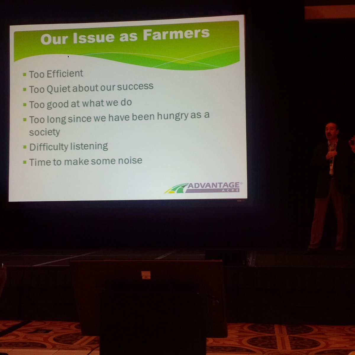 Some of the issues agriculture faces in the modern world &amp; why we need to educate consumers &amp; tell our story. #pag15