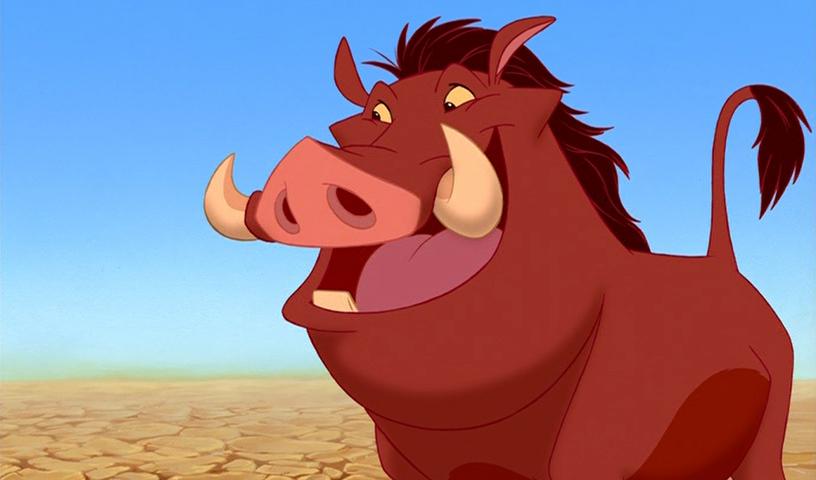 SomosMonguers's tweet photo. Pumba de "El Rey León" fue el primer personaje que se tiró un pedo en una película de #Disney. http://t.co/MxTDS5xave