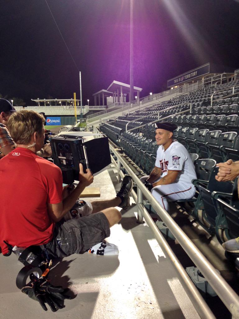 Our guy <a href="/arciaoswaldo/">Oswaldo Arcia</a> has a future in <a href="/Twins/">Minnesota Twins</a> commercials.